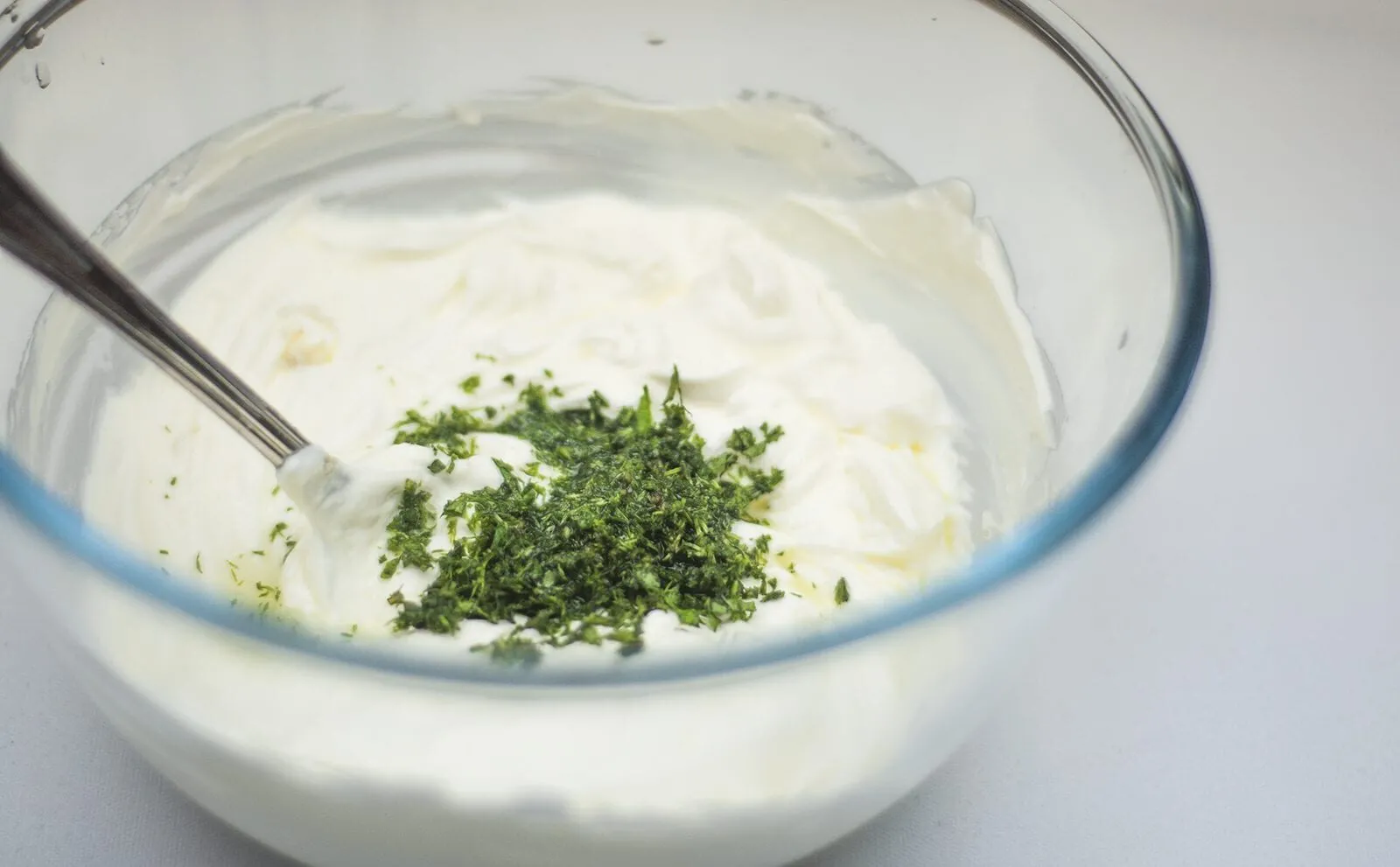 Yogurt mint and dill