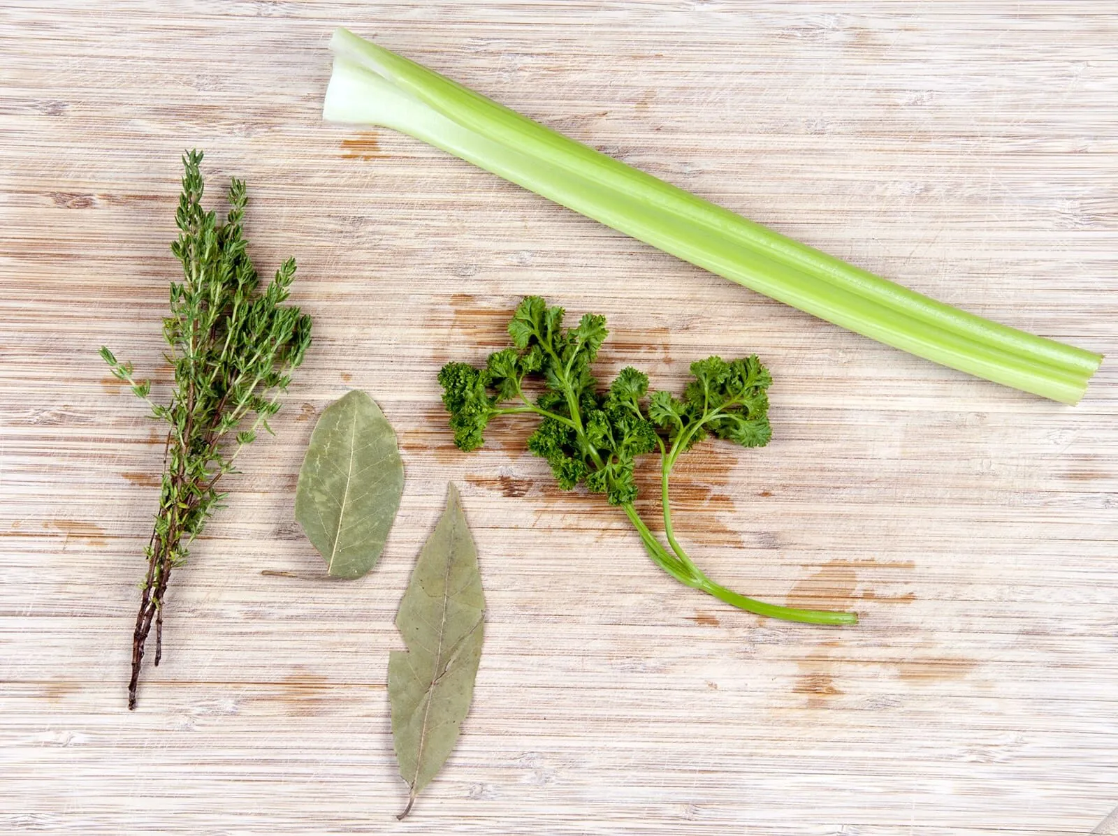 Ingredients for a bouquet garni