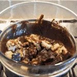 melting chocolate over a bain marie