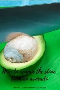 how to remove a stone from an avocado
