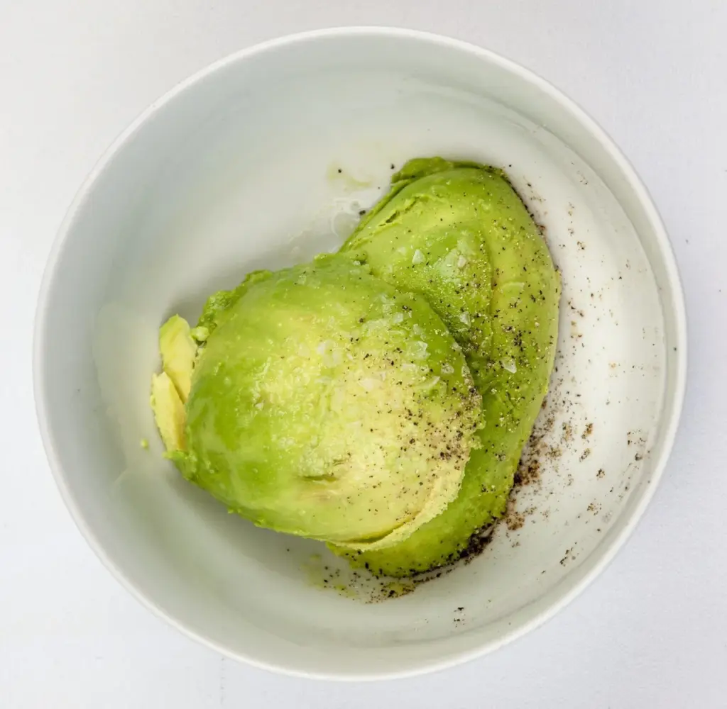 halved avocado