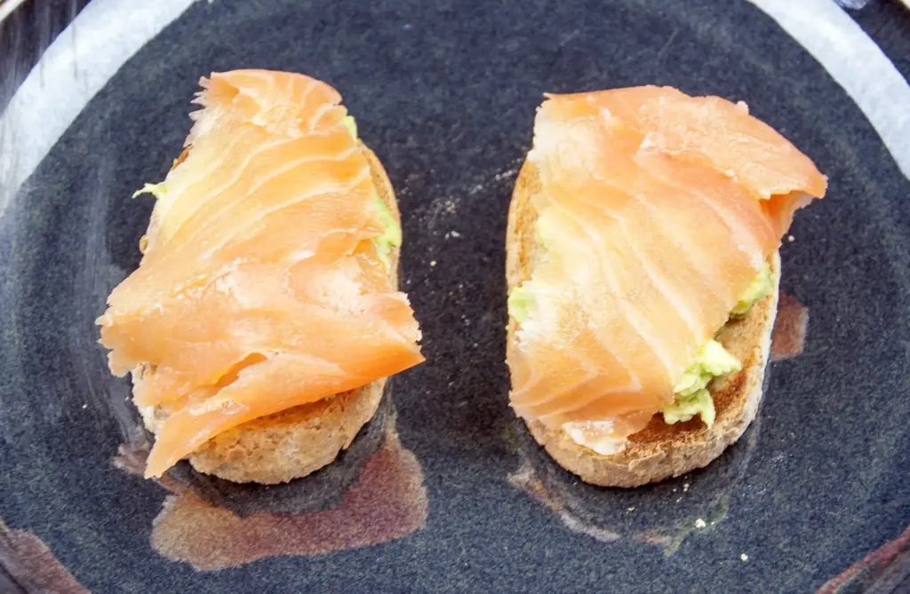 smoked salmon and avocado