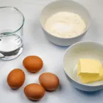 Choux pastry ingredients
