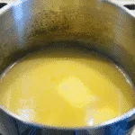 water and butter