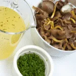 ingredients for wild mushroom risotto