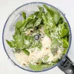 How to make pesto at home. The fresh taste of Italy. Just 5 ingredients in this wonderful vegetarian recipe. Basil, garlic, pine nuts, olive oil and parmesan cheese. Fantastic for pasta. Yum! | theyumyumclub.com