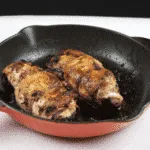 Succulent mushroom duxelle stuffed chicken breast. Pan-fried in a skillet and finished off in the oven. A wonderful, tasty and healthy chicken recipe. Yum! | theyumyumclub.com