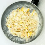 Classic smoked haddock and prawn tagliatelle. What a stunning seafood recipe. The smokiness of the poached haddock sauce. Fantastic, and healthy too. Yum! | theyumyumclub.com