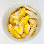 Classic smoked haddock and prawn tagliatelle. What a stunning seafood recipe. The smokiness of the poached haddock sauce. Fantastic, and healthy too. Yum! | theyumyumclub.com