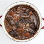 Look at this wonderful and tender slow-cooked braised short rib. Mouthwatering right? It takes some time to cook but hardly any time to prepare. Make it in the morning and go enjoy the rest of your day. It will be ready waiting for you as dinner time rolls along! Yum! | theyumyumclub.com