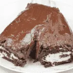 Christmas is here and it's time to start baking. How about a Yule Log? Festive chocolate bliss & the kids can help! I'll show you how with this easy recipe. | theyumyumclub.com