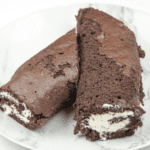 Christmas is here and it's time to start baking. How about a Yule Log? Festive chocolate bliss & the kids can help! I'll show you how with this easy recipe. | theyumyumclub.com