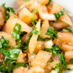 Enjoy the taste of Italy in this homemade bruschetta. Wonderful garlic, tomato concasse, basil, and extra virgin olive oil. Make the bread too if you like! | theyumyumclub.com