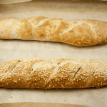 Nothing's better than the smell of freshly baked bread first thing. Ok, you have to get up early but it's worth it ????. Freshly baked French baguettes. Yum! | theyumyumclub.com