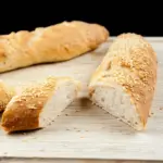 Nothing's better than the smell of freshly baked bread first thing. Ok, you have to get up early but it's worth it ????. Freshly baked French baguettes. Yum! | theyumyumclub.com