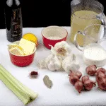 Cream of garlic and onion soup. How much more French can you get? Just remember, if you're planning on kissing after dinner you'll need to share...???? Yum! | theyumyumclub.com