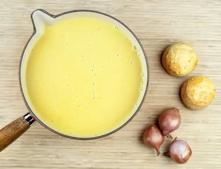 Cream of garlic and onion soup. How much more French can you get? Just remember, if you're planning on kissing after dinner you'll need to share...???? Yum! | theyumyumclub.com