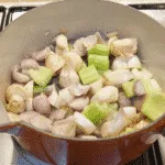 Cream of garlic and onion soup. How much more French can you get? Just remember, if you're planning on kissing after dinner you'll need to share...???? Yum! | theyumyumclub.com