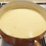 Cream of garlic and onion soup. How much more French can you get? Just remember, if you're planning on kissing after dinner you'll need to share...???? Yum! | theyumyumclub.com