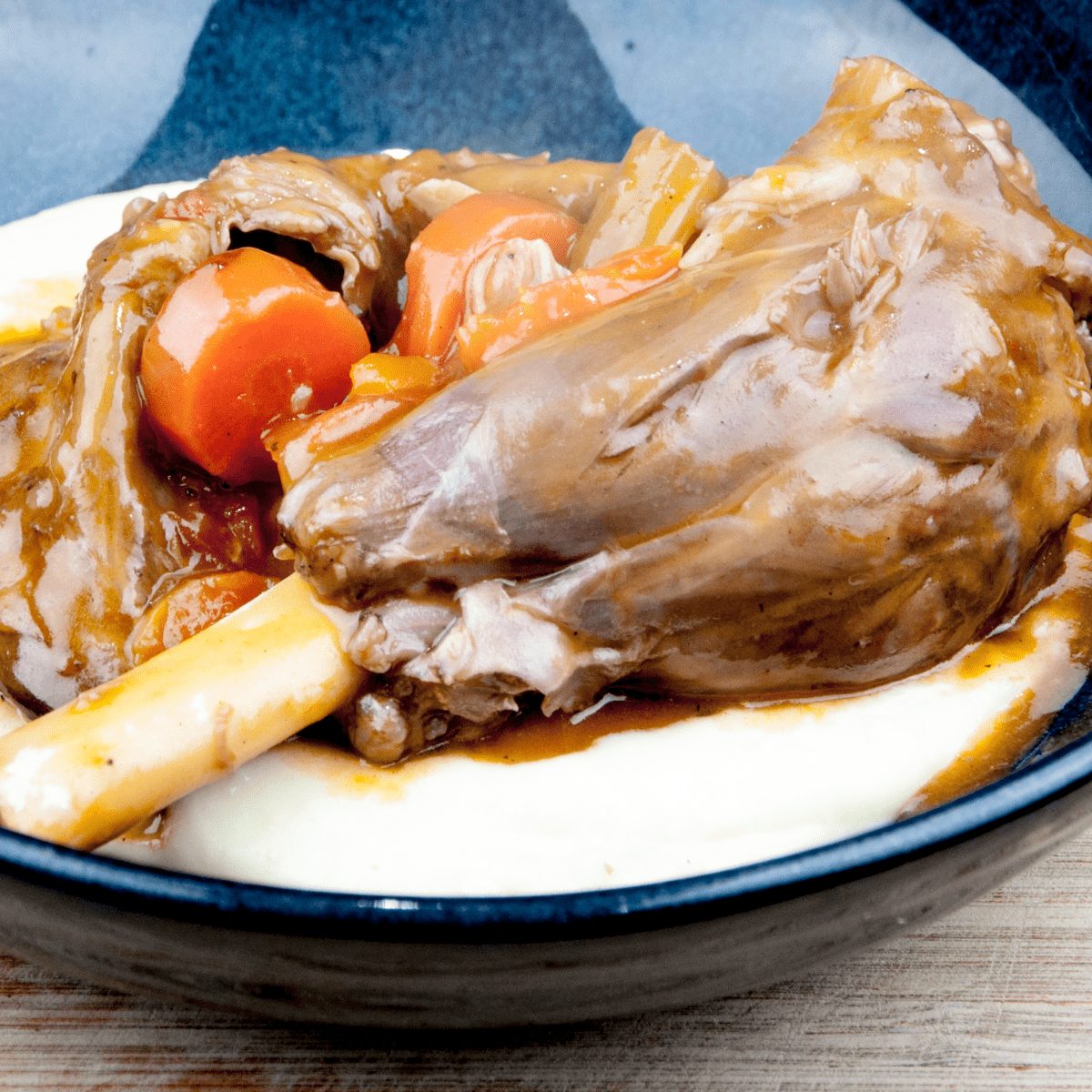 Pot roasted lamb shanks. Need I say more...? Surely the best cut of lamb there is. Slow roast in red wine and seasonal vegetables. Pure culinary bliss. Yum! | theyumyumclub.com