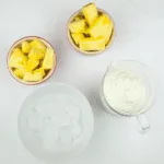 Start your day with the perfect pineapple smoothie. Just 3 ingredients! Pineapple, vanilla yoghurt, and ice. Simple. Zero fat and only 274 calories! Yum!! theyumyumclub.com