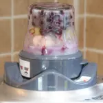 This Blueberry Beauty is a wonderful and healthy smoothie. Just 4 ingredients. Blueberries, grapes banana, and almond milk. 1% fat and only 193 calories! Yum!