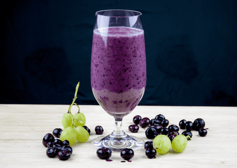 Beautiful Blueberry and White Grape Smoothie