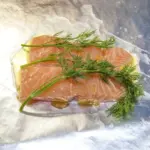 Steamed Salmon in White Wine