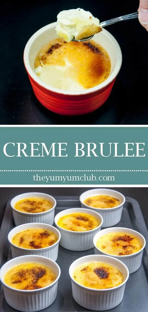 Creme brulee is a classic French dessert of rich creamy custard with a crunchy caramelized sugar topping. This recipe really is pure decadence. Yum! ???? | theyumyumclub.com