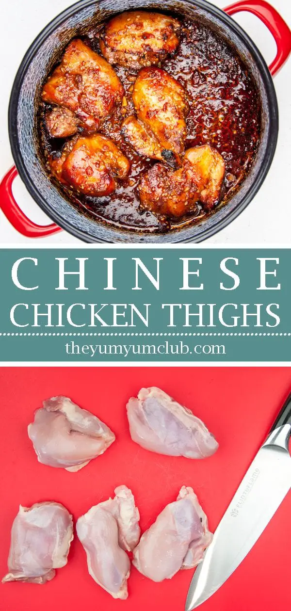 This Chinese chicken thigh recipe is so simple and wonderfully tasty. A marinade of honey, soy sauce, ginger, garlic and sesame. Sounds fantastic right? Yum! | theyumyumclub.com