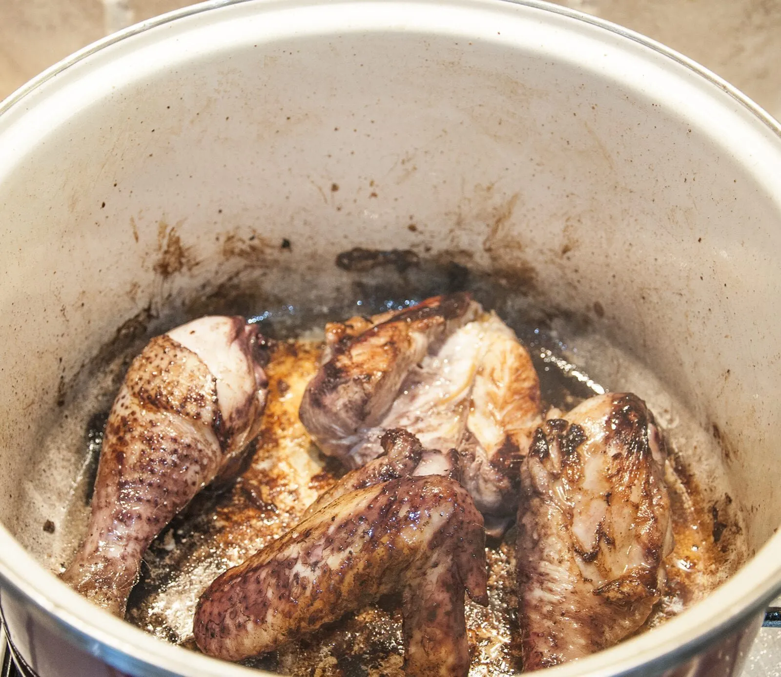 Classic coq au vin. A wonderfully rustic French casserole of chicken in red wine. Simple to make and very tasty. A great recipe for all of the family. Yum! | theyumyumclub.com