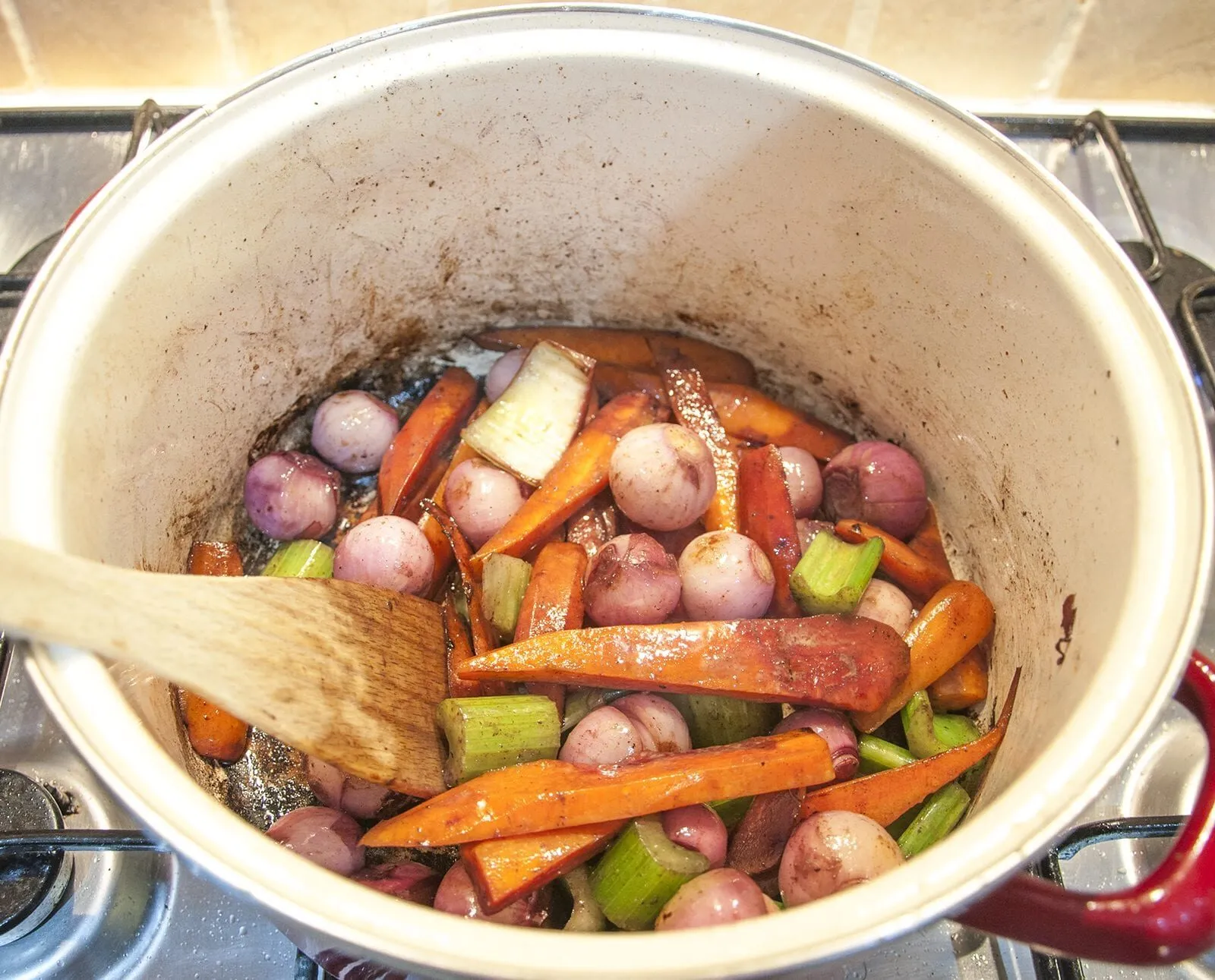 Classic coq au vin. A wonderfully rustic French casserole of chicken in red wine. Simple to make and very tasty. A great recipe for all of the family. Yum! | theyumyumclub.com