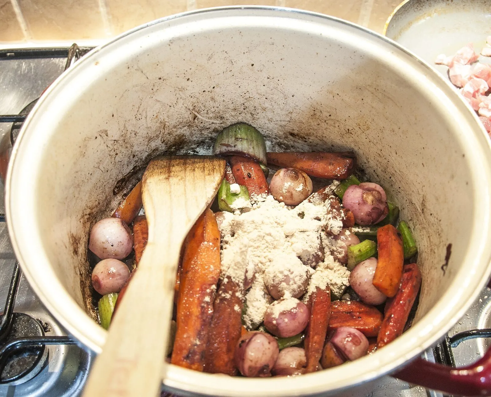Classic coq au vin. A wonderfully rustic French casserole of chicken in red wine. Simple to make and very tasty. A great recipe for all of the family. Yum! | theyumyumclub.com