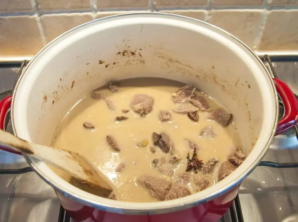 Malaysian beef rendang is a classic tasty South East Asian recipe. The sweet taste of coconut combined with chilli, ginger and eastern spices. Yum! | theyumyumclub.com