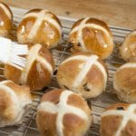 It's Easter so hot cross buns are on the menu!! What a joyous moment. Homemade hot cross buns. Simple to make and so delicious. Yum! Yum! | theyumyumclub.com
