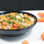 Braised Carrot Pearl Barley Salad | https://theyumyumclub.com/2019/04/22/braised-carrot-pearl-barley-salad/