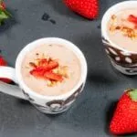 Greek yogurt chocolate hazelnut mousse is a delicious and healthy alternative to ice cream. Finish that dinner part without a guilty conscience! Yum! ????