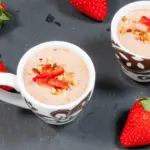Greek yogurt chocolate hazelnut mousse is a delicious and healthy alternative to ice cream. Finish that dinner part without a guilty conscience! Yum! ????