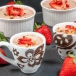 Greek yogurt chocolate hazelnut mousse is a delicious and healthy alternative to ice cream. Finish that dinner part without a guilty conscience! Yum! ????