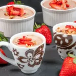 Greek yogurt chocolate hazelnut mousse is a delicious and healthy alternative to ice cream. Finish that dinner part without a guilty conscience! Yum! ????