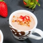 Greek yogurt chocolate hazelnut mousse is a delicious and healthy alternative to ice cream. Finish that dinner part without a guilty conscience! Yum! ????