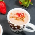 Greek yogurt chocolate hazelnut mousse is a delicious and healthy alternative to ice cream. Finish that dinner part without a guilty conscience! Yum! ????
