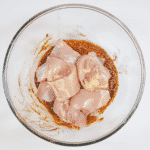 Aromatic tandoori chicken tikka style. Add the chicken to the marinade | https://theyumyumclub.com/2019/05/01/chicken-tandoori-tikka-style/
