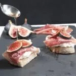 Drizzle honey over the figs https://theyumyumclub.com/2019/04/23/ricotta-prosciutto-fig-crostini/