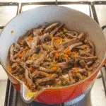 Leftover Marrakesh Lamb Ragu Pappardelle. North Africa meets the Mediterranean. What a food combination! What a recipe! And using leftovers means no waste!! | theyumyumclub.com