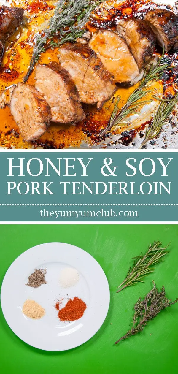 This honey soy pork tenderloin recipe is a magnificent fusion of flavours from east and west. Honey, soy, thyme, rosemary, garlic. It has them all and more! Yum!