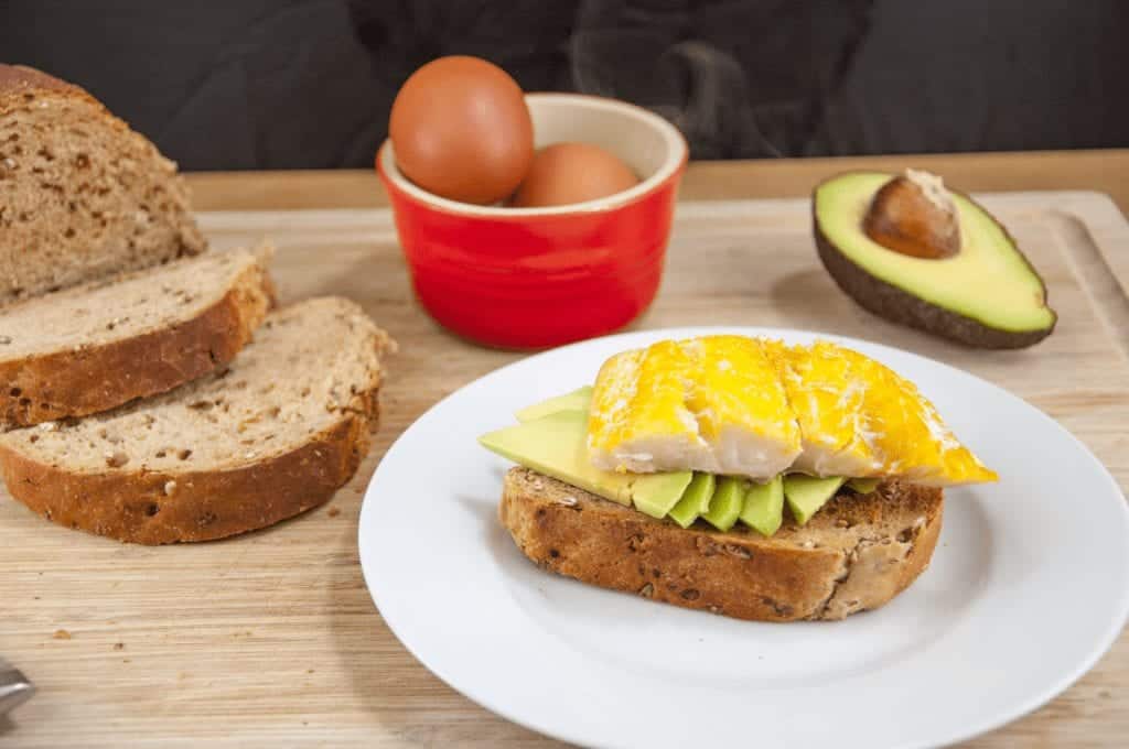 Fanned Avocado Haddock Poached Egg