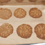 Ginger brandy snaps. Bake for 7-10 minutes | https://theyumyumclub.com/2019/05/07/ginger-brandy-snaps/