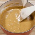 Ginger brandy snaps. Mix in the flour and ginger | https://theyumyumclub.com/2019/05/07/ginger-brandy-snaps/