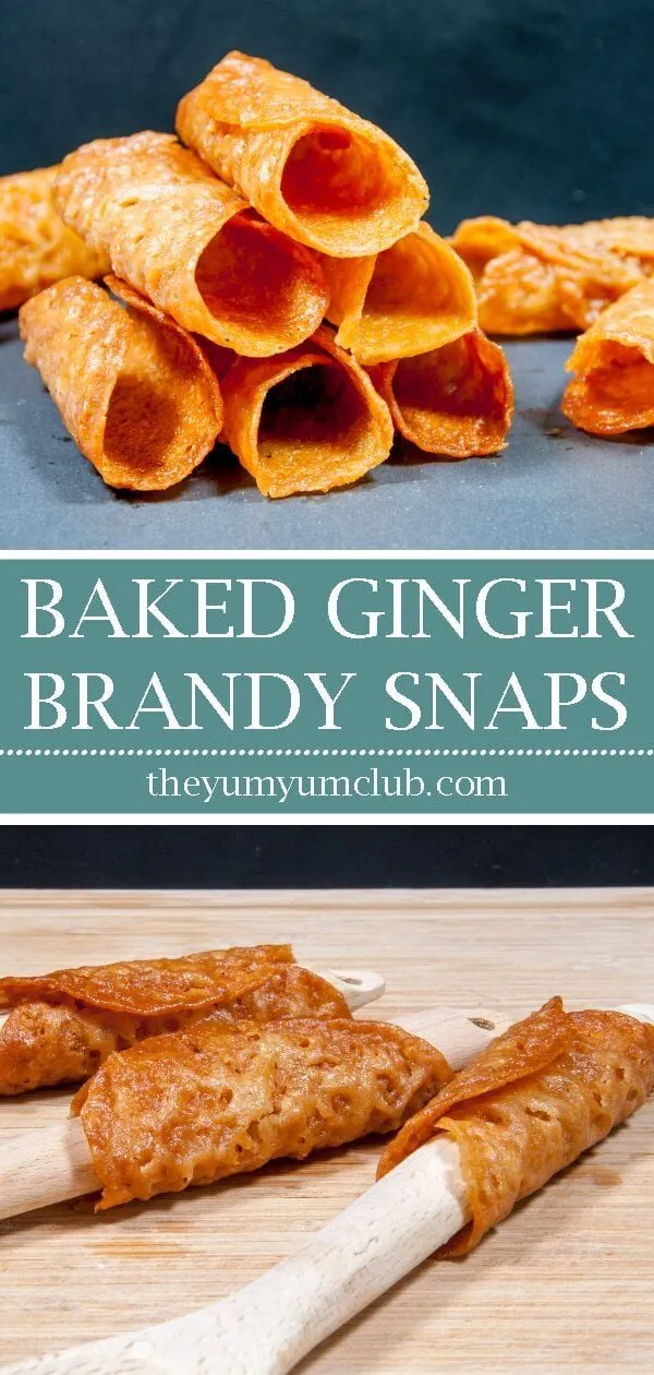 Ginger brandy snaps | https://theyumyumclub.com/2019/05/07/ginger-brandy-snaps/